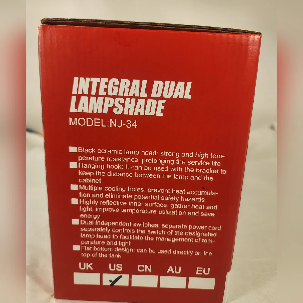Nomoy Pet INTEGRAL Dual Pet Lamp Shade Small Model NJ-34 Hung Or Placed NWOT